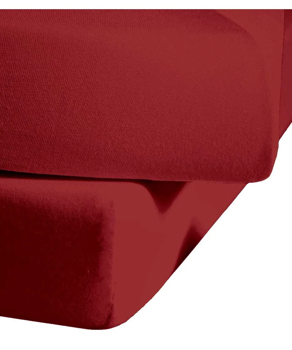 Colours Spannlaken Bordeaux – Detail 1