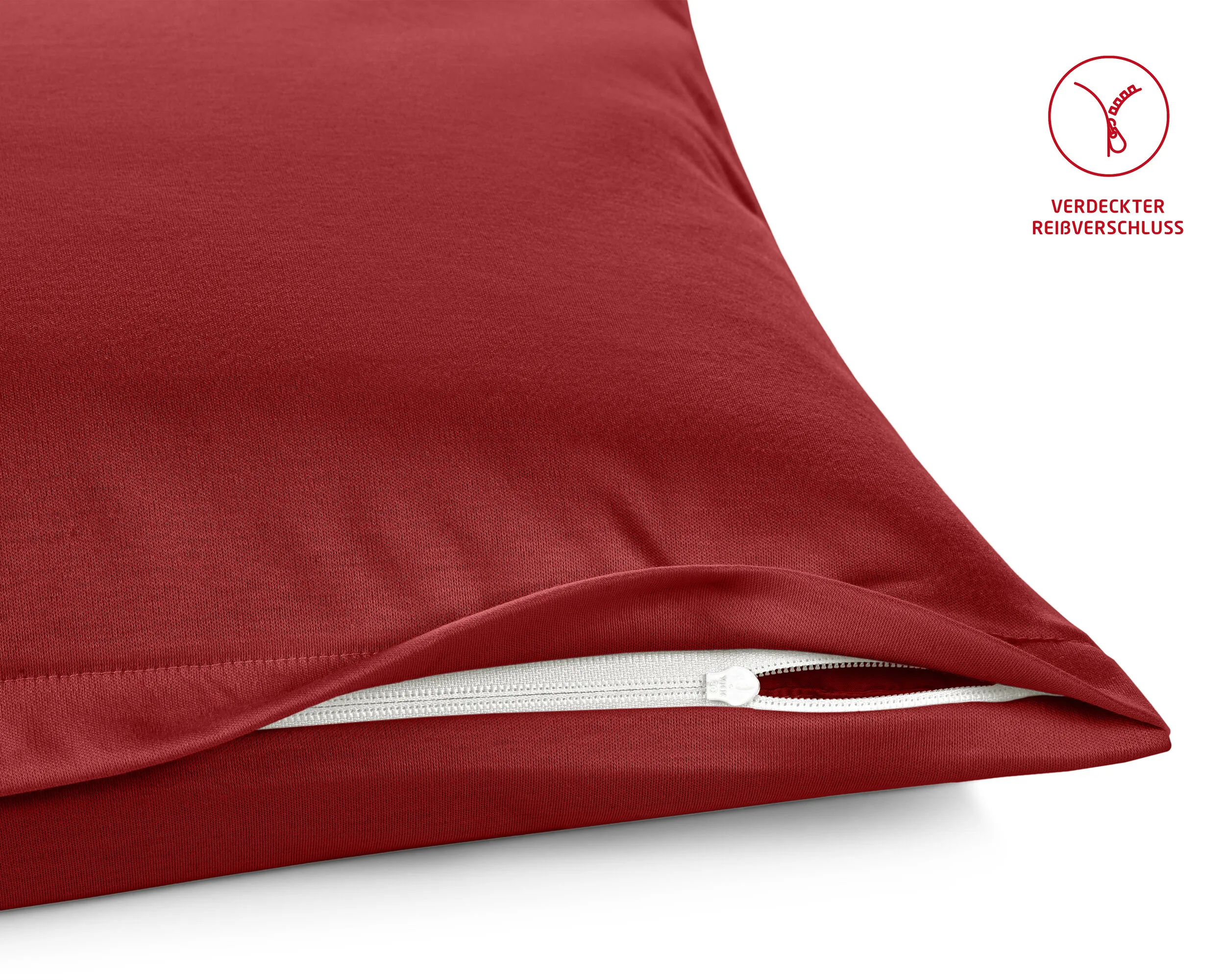 Colours Interlock Jersey 9200 Bordeaux – Reissverschluss