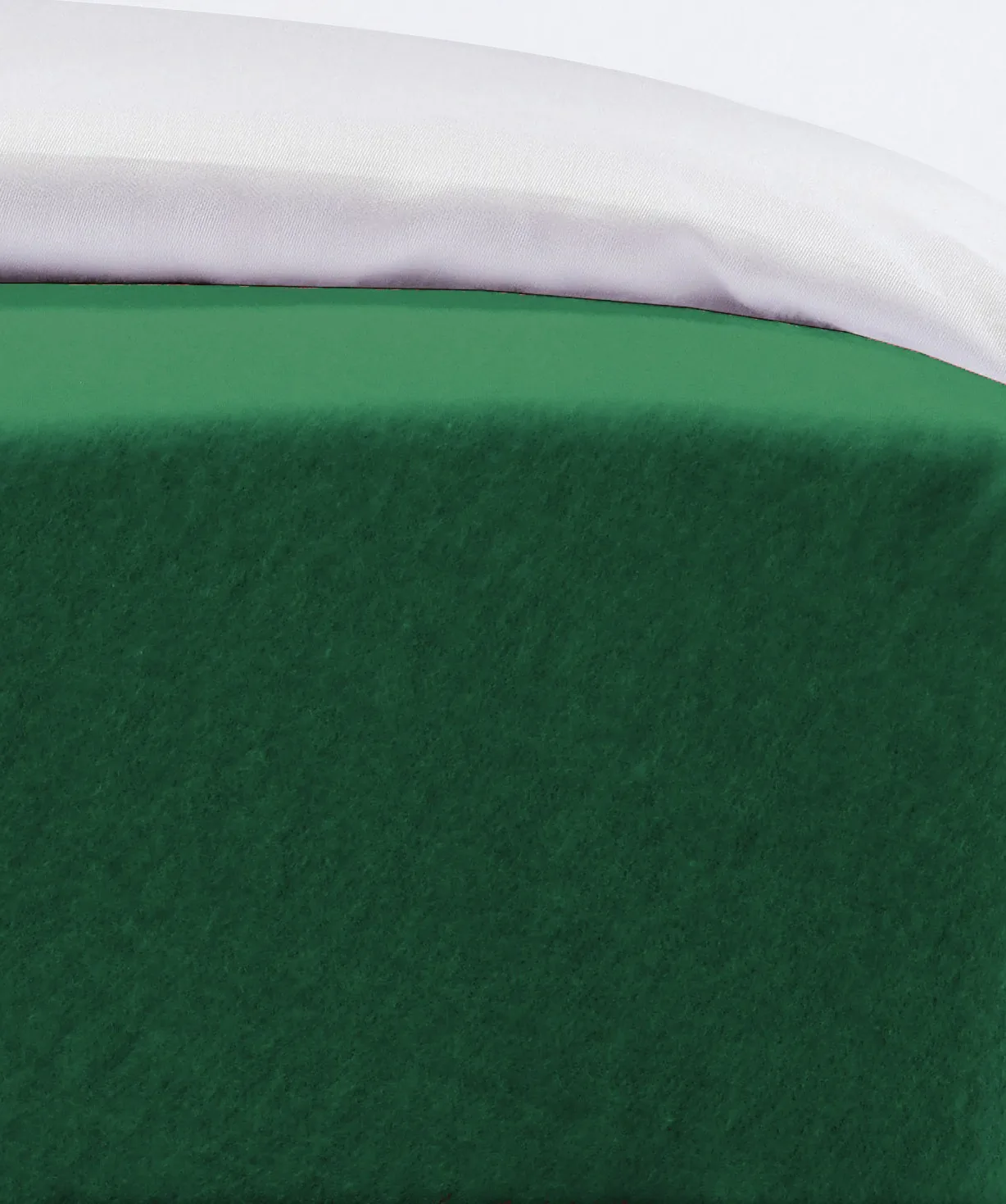 Flauschjersey Jagdgrün – Detail