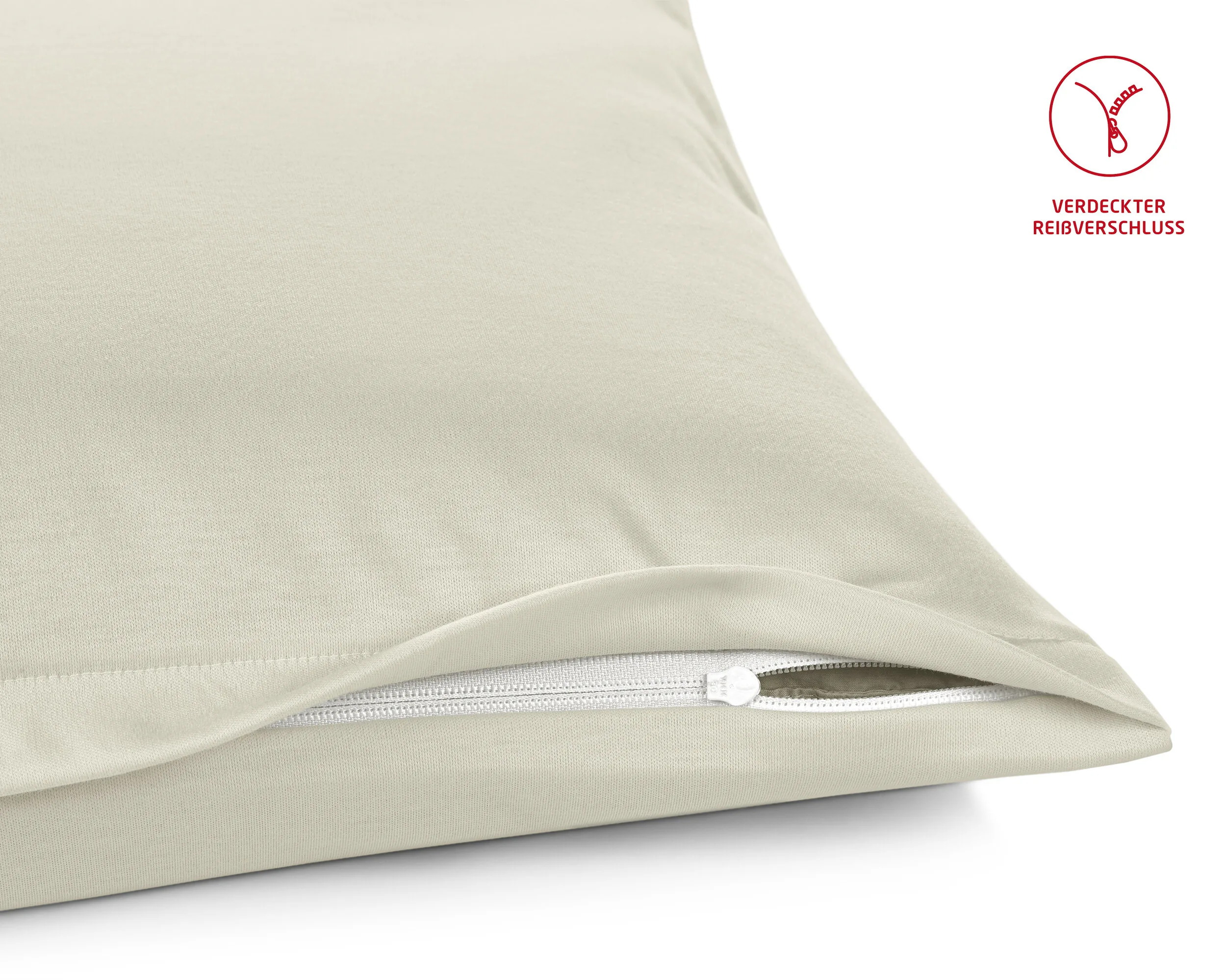 Colours Interlock Jersey 9200 Creme – Reissverschluss