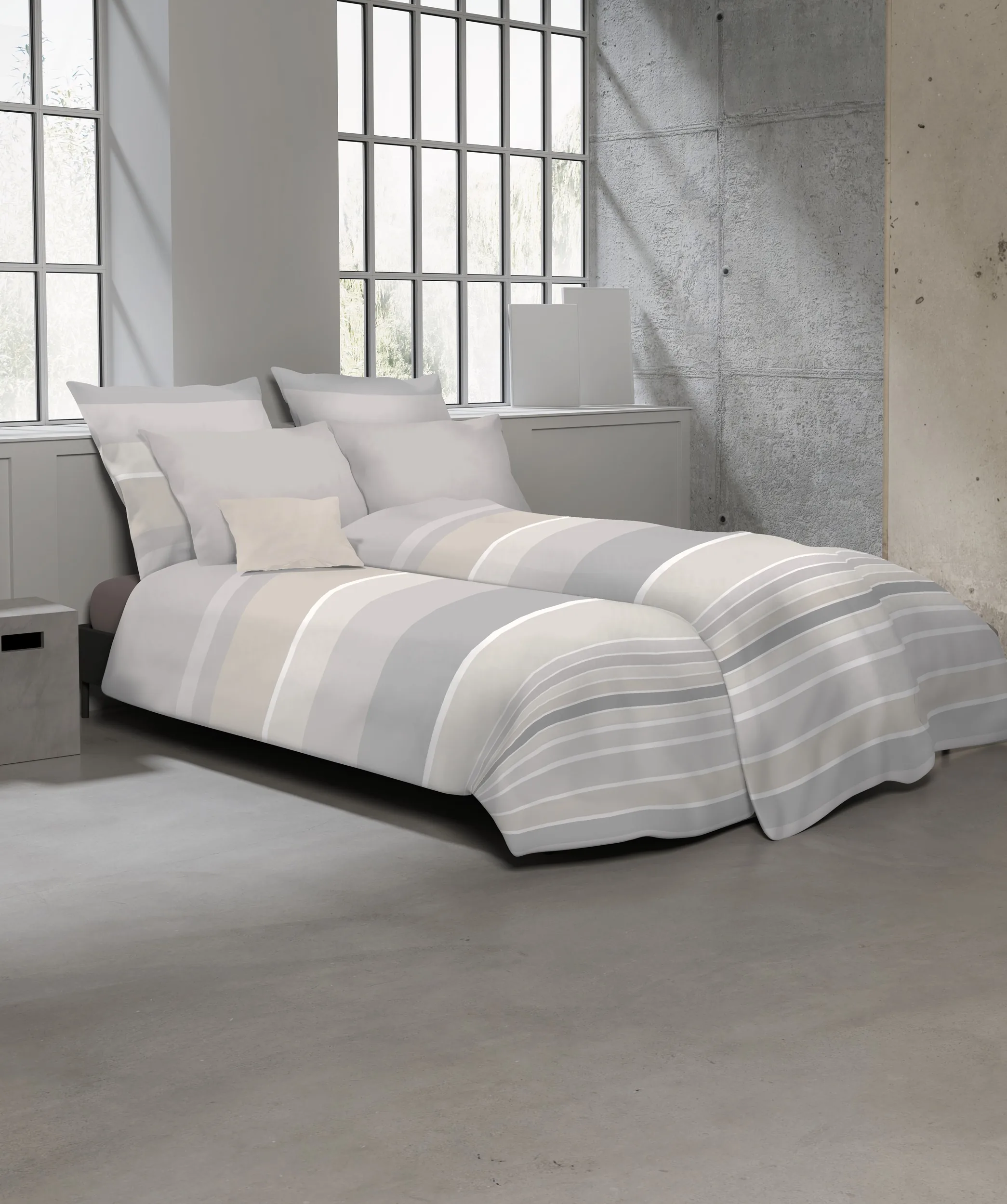 Black Premium Schweizer Satin Hellgrau-Creme – Ambiente 1
