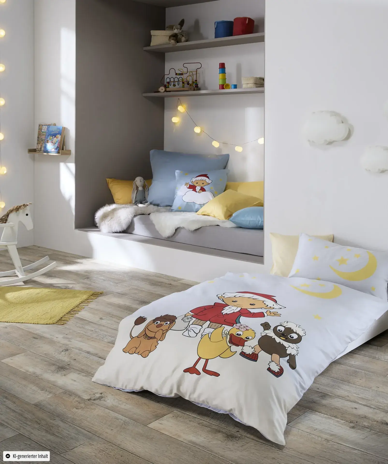 Sandmann 114624 Bettwäsche aus Mako-Satin