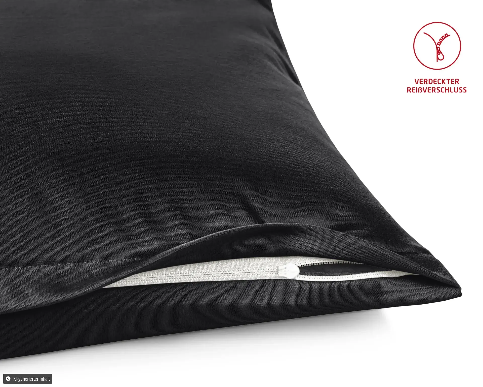 Colours Interlock Jersey 9200 Schwarz – Reissverschluss