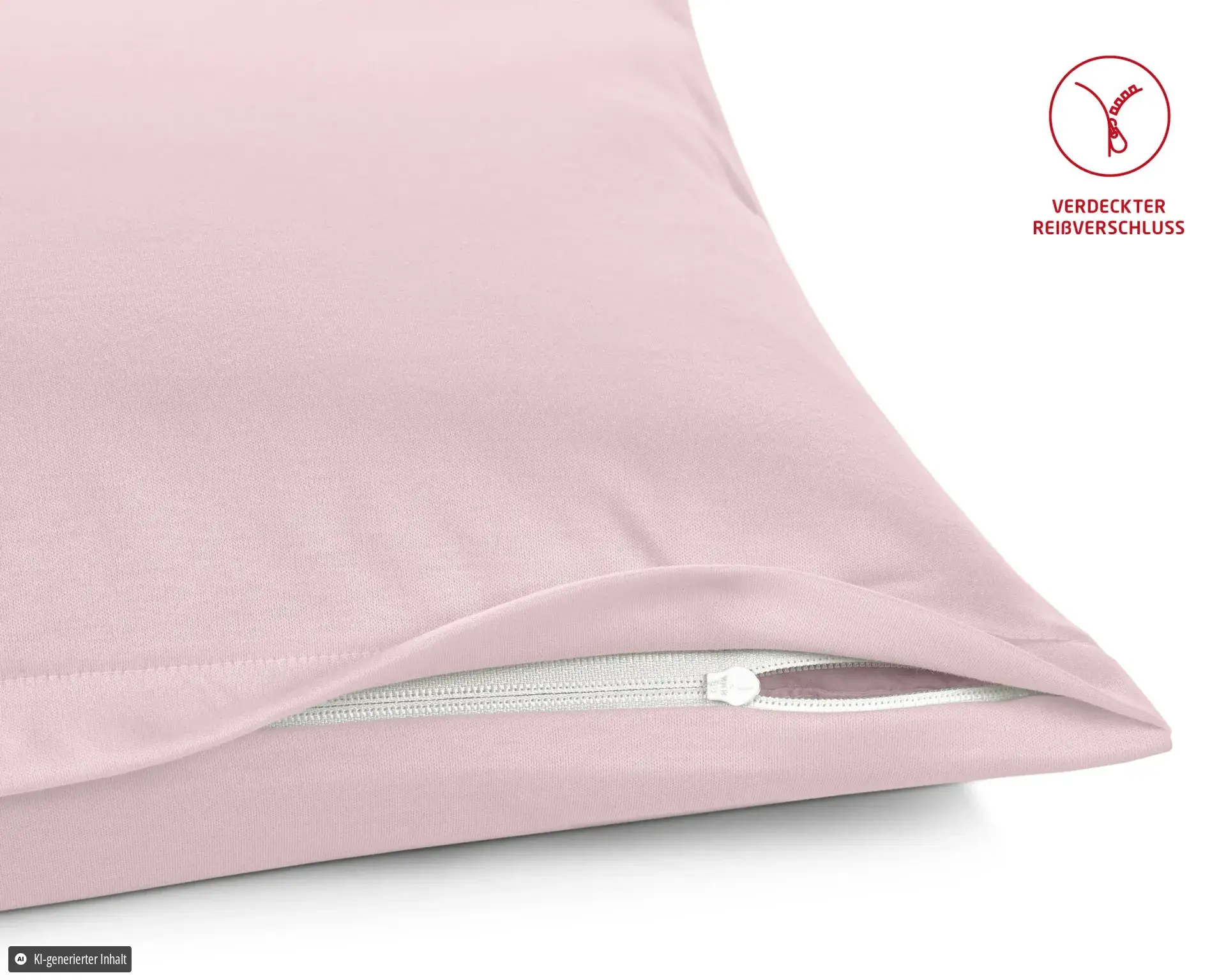 Colours Interlock Jersey 9200 Rosé – Reissverschluss